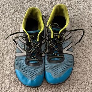 Xero HFS Barefoot Running Men's Blue and Gray Athletic Shoes